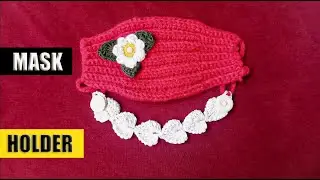 Crochet Easy Mask Holder | Ear Saver | BY Crochet Bucket
