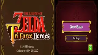 The Legend of Zelda: Tri Force Heroes Title Screen, Opening Narration & Intro (N3DS) Horizontal Scrn