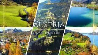 Austria from above in Autumn colours | 4K