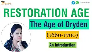 Restoration Age | Age of Dryden | Important Characteristics | Age of Dryden in Hindi- YouTube