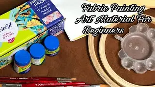 Fabric Painting Art Material 🦋For Beginners | ਫੈਬਰਿਕ ਪੇਂਟਿੰਗ ਲਈ ਆਰਟ ਮਟੀਰੀਅਲ | Kaur Boutique