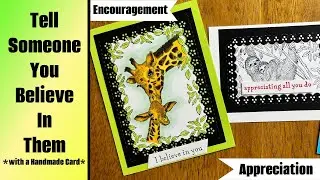 A Handmade Card That Needs No Words to Show Support: Sweet & Precious Stamp Set from Stampin' Up!
