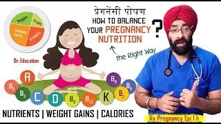 Rx Pregnancy #1 (Hindi) पोषण | Weight Gains, Eating Rt Nutrients & Calorie Required Dr.Education