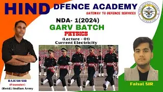 CURRENT ELECTRICITY LEC-01  | PHYSICS | NDA (2024-1) | Physics for NDA | NDA Physics 2024 | NDA Exam