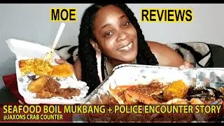 MOE REVIEWS | JAXONS CRAB COUNTER SEAFOOD BOIL MUKBANG + MY ENCOUNTER WITH LBC POLICE DEPARTMENT.