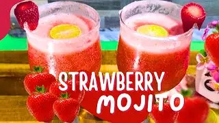 Strawberry Mojito 🍓|  Easiest Strawberry Mojito Recipe | #strawberrymojito #strawberryjuice