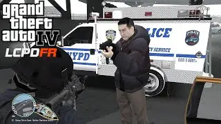 Grand Theft Auto IV - LCPDFR: Snowy (and glitchy) NYPD ESU Winter Patrol In Manhattan