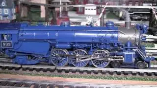 MTH Premier CNJ G3s Pacific and PRR K4s Pacific O-Gauge Steam Locomotives in True HD 1080p