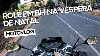 Motovlog - V&eacute;spera de Natal em BH: Indo Trabalhar de Moto Pela Cidade Quase Vazia - EP. 190