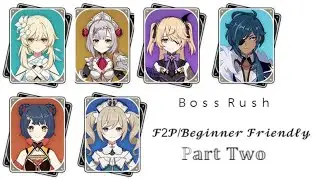 Genshin ALL Bosses with Starter Characters ft. DPS Barbara (2/3)