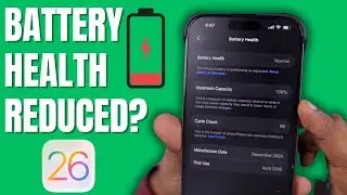Battery Health REDUCED After iOS 26 Update? Here’s Why? ✅