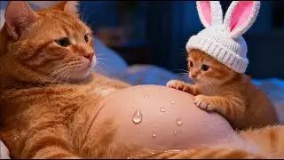Mama Cat Gives Birth in the Middle of the Night 😻🌙 Little Kitten Calls Emergency Services 🚑5 Stor