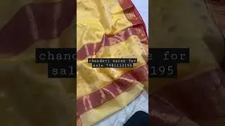 chanderi handloom sare pure silk katan #chanderi #ethnicwear #handloom #chanderisilk #indiantextile