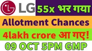 LG electronics ipo gmp today🔥LG electronics ipo allotment chances✅lg ipo day3 subscription status🤑30