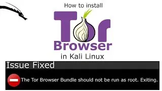 How to Install Tor Browser in Kali Linux | root user issue fixed [Hindi]