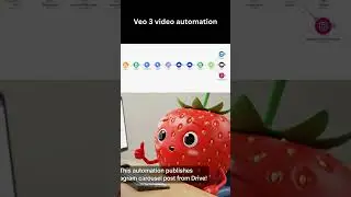 🤖 Strawberry AI Automates Video Creation & Posting! 🍓💻 #MakeCom