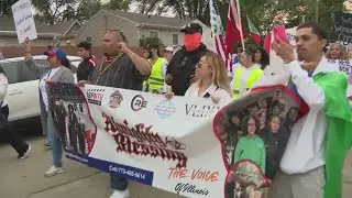 Community peace walk in Waukegan underway to protest ICE raids, support immigrant families