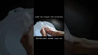 ASMR: CLEANING THE BEYBLADE STADIUM | How to + tips #shorts