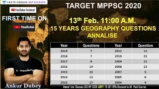 Geography Paper Annalise | MPPSC 2020 | Ankur Dubey