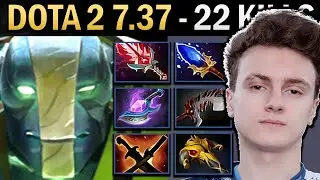Earth Spirit Gameplay Miracle with 22 Kills and SNY - Dota 2 7.38