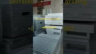 Galvanized Serrated Bar Steel Grating #steelgrating #steelgratingfactory #galvanizedsteelgrating