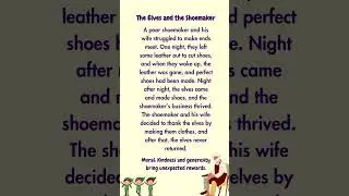 The Elves and the Shoemaker | Short Story for Kids | Moral Story
