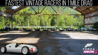 FASTEST VINTAGE RACERS IN 1 MILE DRAG RACE BATTLE | FORZA HORIZON 5 DRAG BATTLES