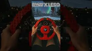 Red & Aqua LEGO BMW Steering Wheel &mdash; Will It Snap or Steer? (POV)