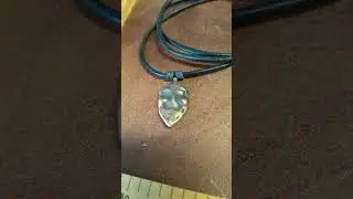 bronze face mask necklace #jewelry
