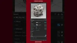 1 MINUTE BASIC MATERIAL | VRAY FOR SKETCHUP #shorts