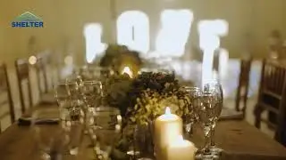 Create a Dreamy Wedding Venue | Fully Transparent A-Frame Tent + Pagoda Combined Space