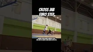 #CrossJab #EuroStep combo I learned from #JamesHarden #coachfrikki #icanbball #RyanRazooky #shorts