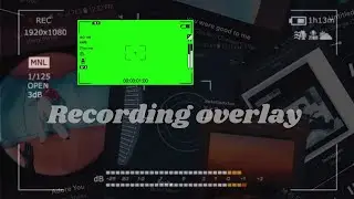 Recording overlay ( no copyright) #recordingoverlay #recordingoverlaygreenscreen