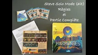 Harmonies - Règles et Partie Complète Solo Mode non officiel Steve (alternatif)