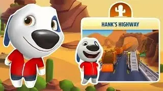 MY TALKING TOM GOLD RUN GAMEPLAY (HANK BUILDING HIS HOUSE)