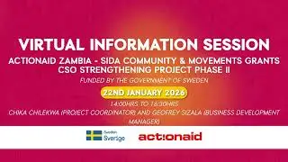 Actionaid Zambia 2026 SIDA Grants Information Session