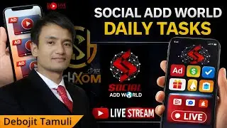 Today My Task Website aalu.info | Social Add World | Daily Live Promotion Task | Debojit Tamuli