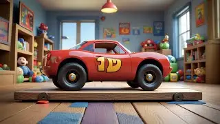 Four Toy Cars Race to Count | Counting Song for Kids | Nursery Rhymes and Toddler Learning