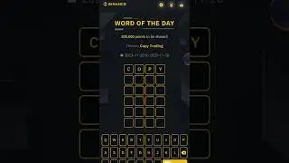 Binance Today 4 Word | World Of The Day #binance #binancetodayoffer #worldoftheday