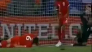 John Terry Defensive Dive - England vs Slovenia World Cup 2010