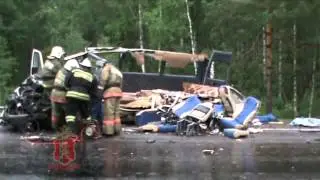 ДТП в Красноярском крае 9 07 15 под Балахтой на трассе &laquo;Енисей&raquo;