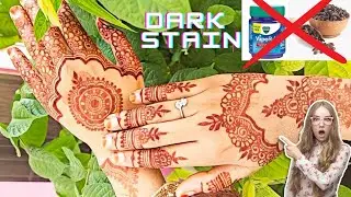 My secret for dark mehndi stain | Dark mehndi colour | Dark mehndi colour lane ki trick