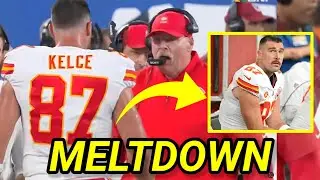 Andy Reid Benches Travis Kelce After Shocking Missed Catch 😱 | Chiefs Sideline Drama