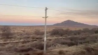View of tsavo National park on a Kenyan SGR train