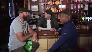 Brett Keisel, Andrew Stockey guess Irish phrases