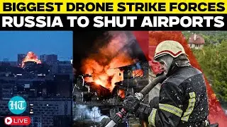 Live | Moscow Airspace Breach Triggers Flight Cancellations | Drone Strike Sparks Panic | Russia War