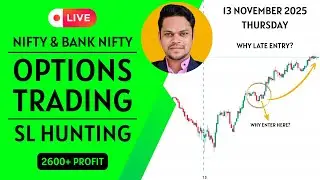 Live Trading: Late Entry & Psy Level Rejection Rule | Nifty and Bank Nifty | SL Hunting