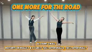 [라인댄스] One More For The Road line Dance / 원 모어 포 더 로드 라인댄스 / 신나는 음악에 ☺️✨☺️