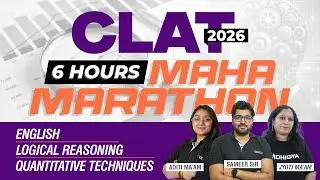 🚀Maha - Marathon for CLAT 2026 | Master Reading Speed & Accuracy | English Section by Aditi Ma'am