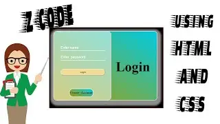How to create login form using HTML and  CSS in Urdu/Hindi || Design-3 || Z-code